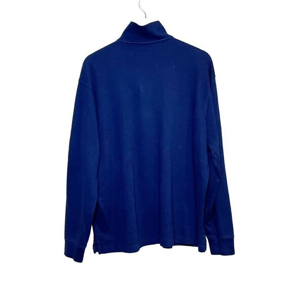 Polo Ralph Lauren navy blue 1/4 zip estate rib shirt size XL - Picture 5 of 15